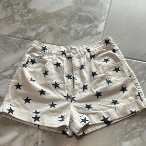 Starry White Women's Jean Shorts